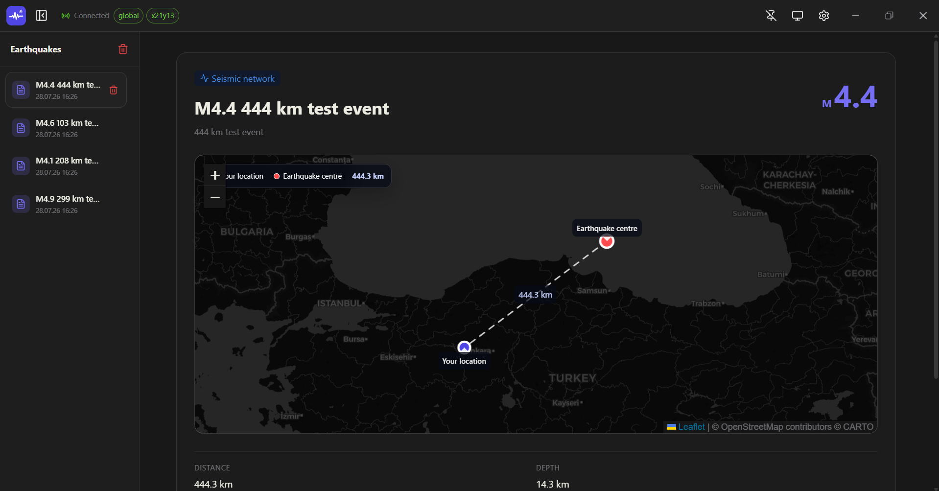 Earthquake Signal