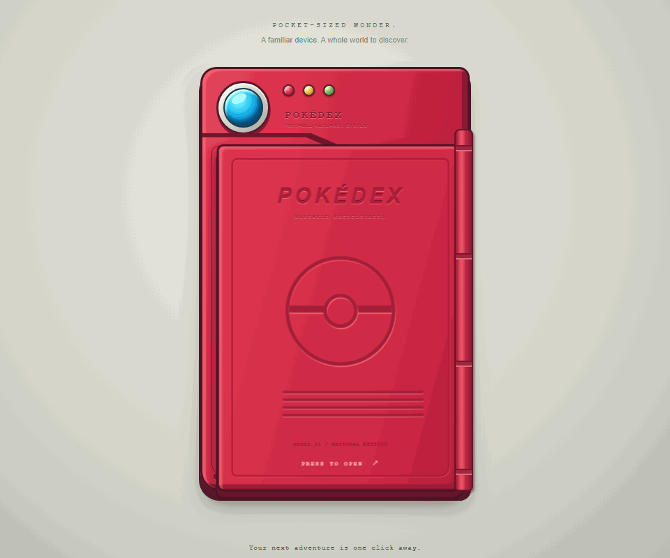 Pokedex: application screenshot 1